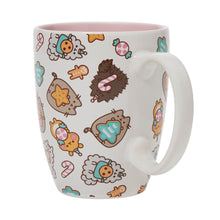 Load image into Gallery viewer, Pusheen Christmas Cookie &amp; Friend Mug
