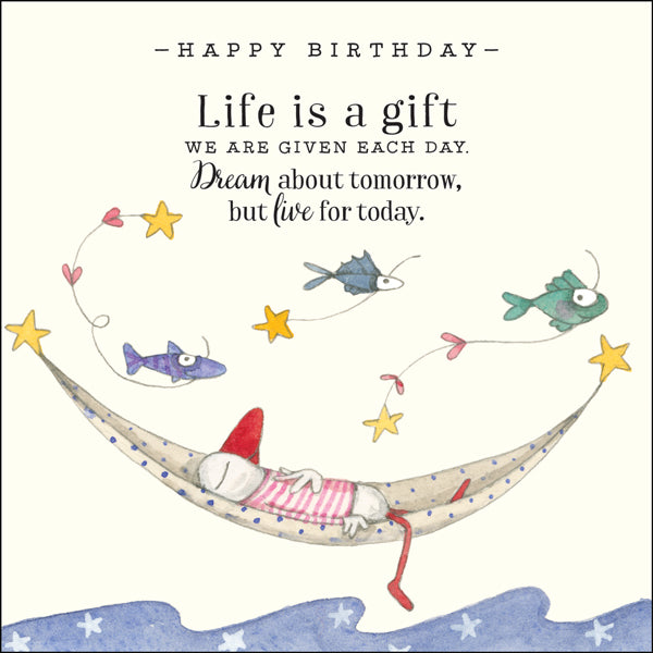 Affirmations - Twigseeds Birthday Card - Life is a Gift - K159
