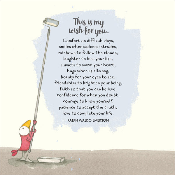 Affirmations - Twigseeds Symapthy Card - This is my wish for you - K203