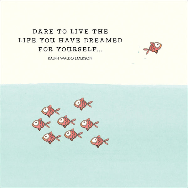 Affirmations - Twigseeds Inspirational Card - Dare to Live - K273