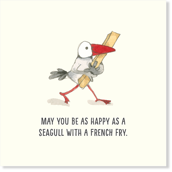 Affirmations - Twigseeds Friendship Card - Happy as a Seagull - K322