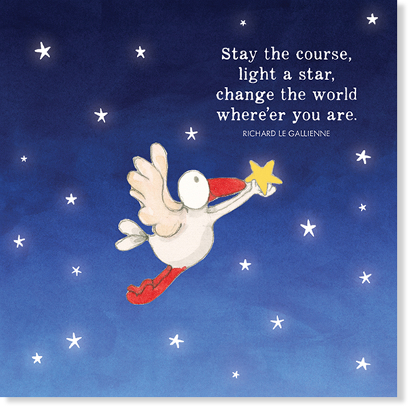 Affirmations - Twigseeds Inspirational Card - Stay the Course - K329