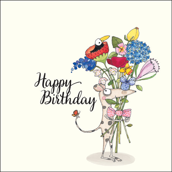 Affirmations - Twigseeds Birthday Card - Bunch of flowers - K47