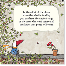 Load image into Gallery viewer, Affirmations - Twigseeds Thinking of You Card - In the midst of chaos - K051