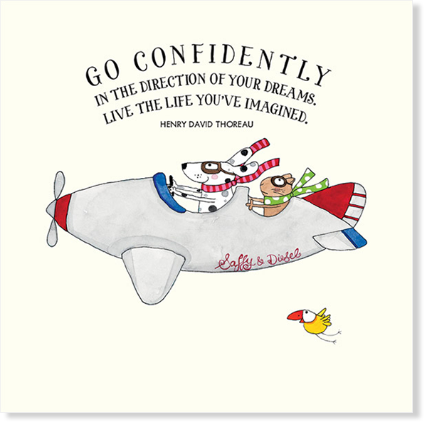 Affirmations - Twigseeds Inspiration Card - Go confidently - K061
