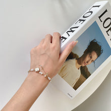 Load image into Gallery viewer, Luninana Bracelet - White Pearl Cat with Ribbon Bracelet YBY019