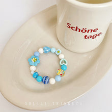 Load image into Gallery viewer, Luninana Bracelet - Vibrant Floral Blue Bracelet BLB003