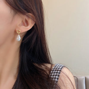 Luninana Earrings -  Classic Pearl Earrings YBY027