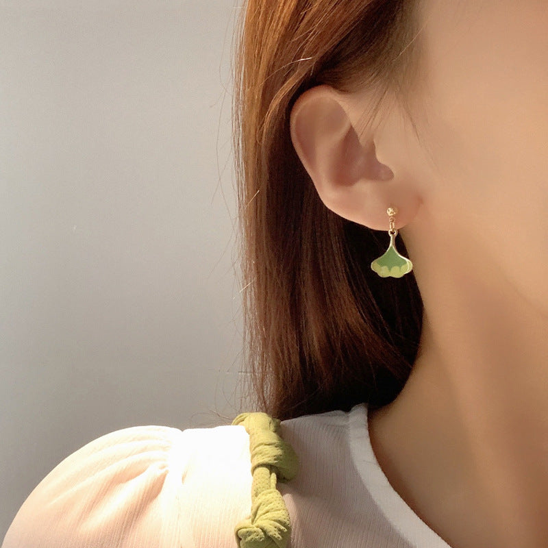 Luninana Clip-on Earrings - Ginkgo Leaf Earrings YBY081