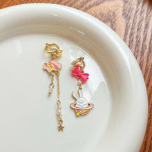 Load image into Gallery viewer, Luninana Clip-on Earrings -  Pink Magic Hat Bunny YBY071