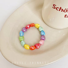 Load image into Gallery viewer, Luninana Bracelet - Rainbow Hearts Bracelet BLB001