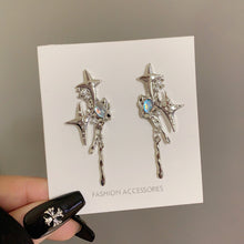 Load image into Gallery viewer, Luninana Earrings - Metal Stars with Gem Earrings YBY083