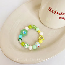 Load image into Gallery viewer, Luninana Bracelet - Vibrant Floral Green Bracelet BLB002