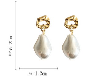Luninana Earrings -  Classic Pearl Earrings YBY027