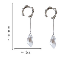 Load image into Gallery viewer, Luninana Clip-on Earrings - Mystical Crystal Long Earrings YBY017