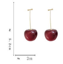 Load image into Gallery viewer, Luninana Earrings -  Hanging Cherry Earrings YBY033