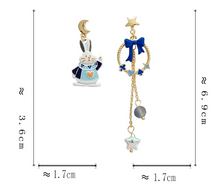 Load image into Gallery viewer, Luninana Clip-on Earrings - Bunny Jack of Heart YBY052