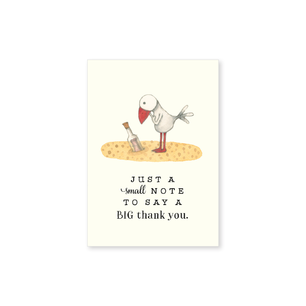 Affirmations - Twigseeds Mini Thank You Card - Just a small note - T326