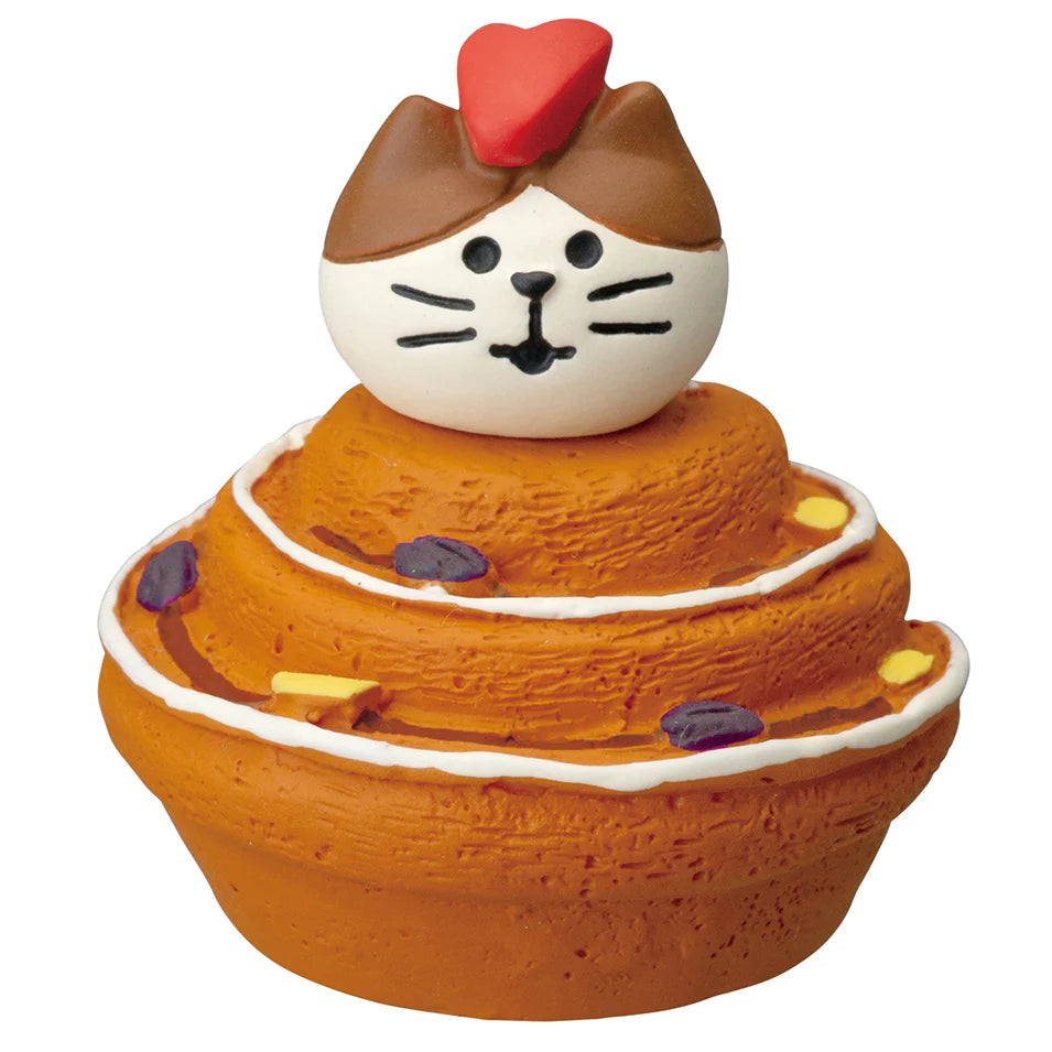 Decole Concombre Figurine - Bread & Coffee Shop - Apple Cinnamon Roll