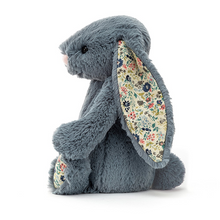 Load image into Gallery viewer, Jellycat Bashful Bunny Blossom Dusky Blue Little (Small) 18cm