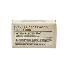 Load image into Gallery viewer, Wavertree & London Soap Vanilla, Cedarwood and Cinnamon 200g