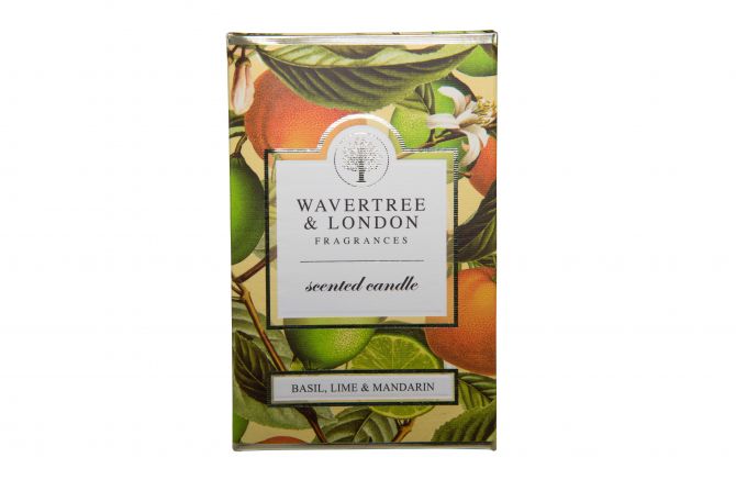 Wavertree & London Candle Basil, Lime & Mandarin 60 hours 330g