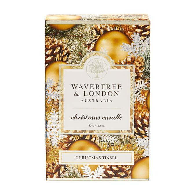 Wavertree & London Candle Christmas Tinsel 75 hours 410g