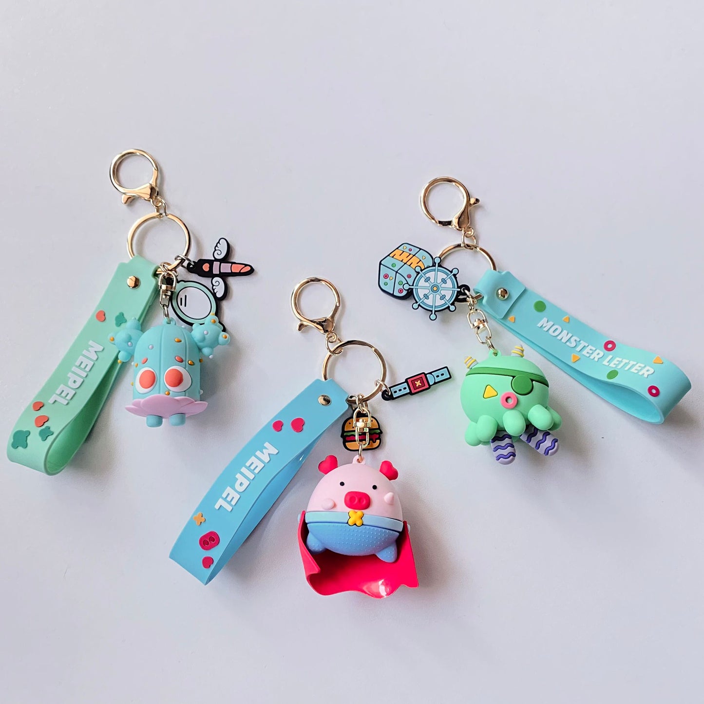 Monster Letter Keychain - Cactus