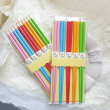 Load image into Gallery viewer, Color Pencil Chopsticks- Rainbow color
