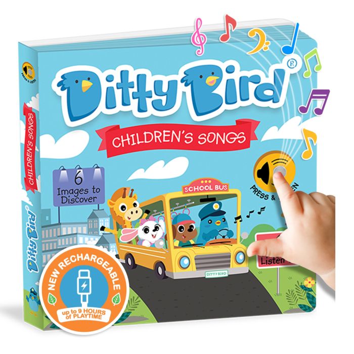 Ditty Bird Children's Songs Multi-Coloured 16x2x16cm