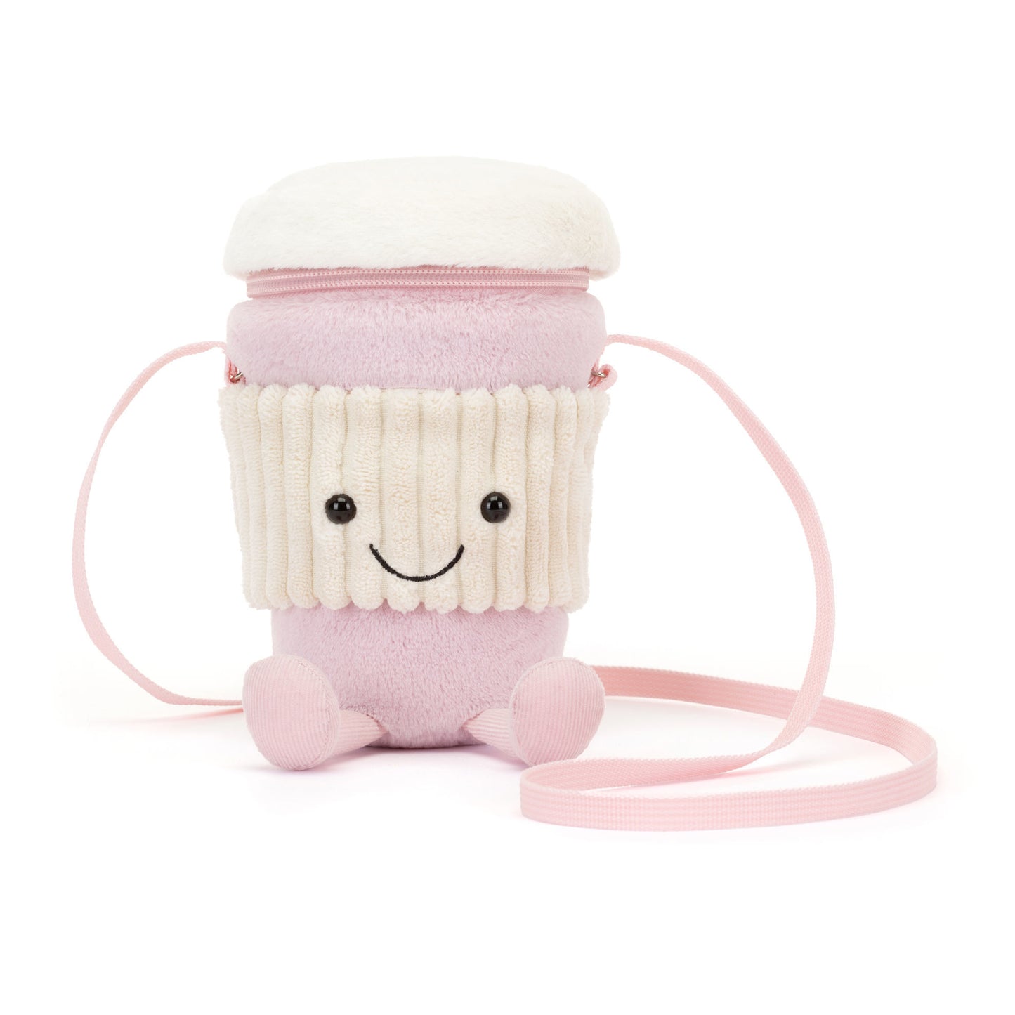Jellycat Bag Amuseables Coffee-To-Go Pink 22cm