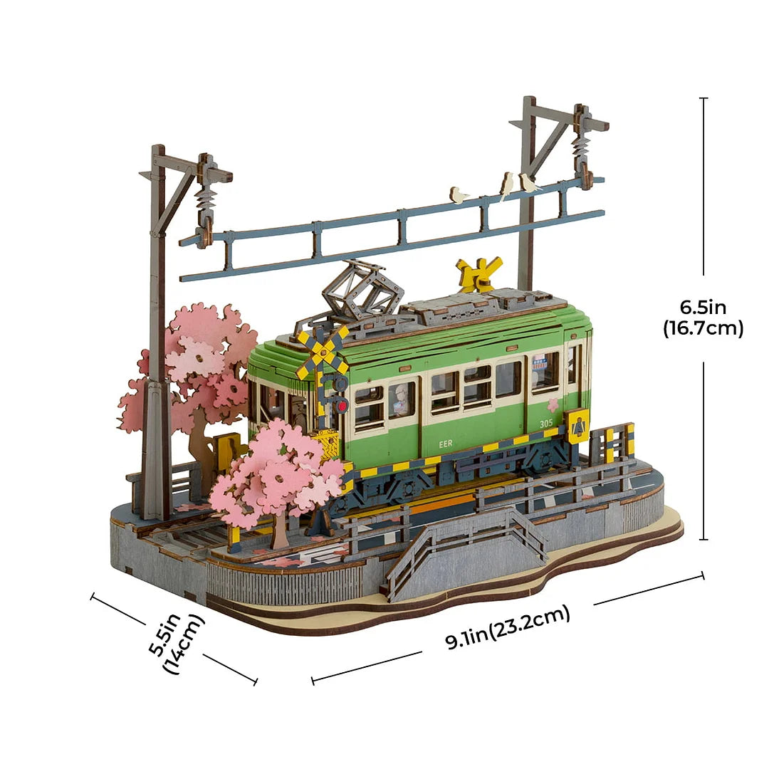 Robotime Rolife Sakura Journey 3D Wooden Puzzle 16.7cm