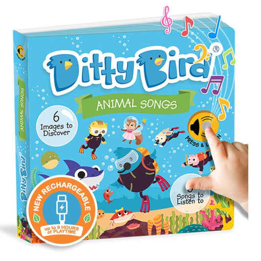Ditty Bird Animal Songs Multi-Coloured 16x2x16cm