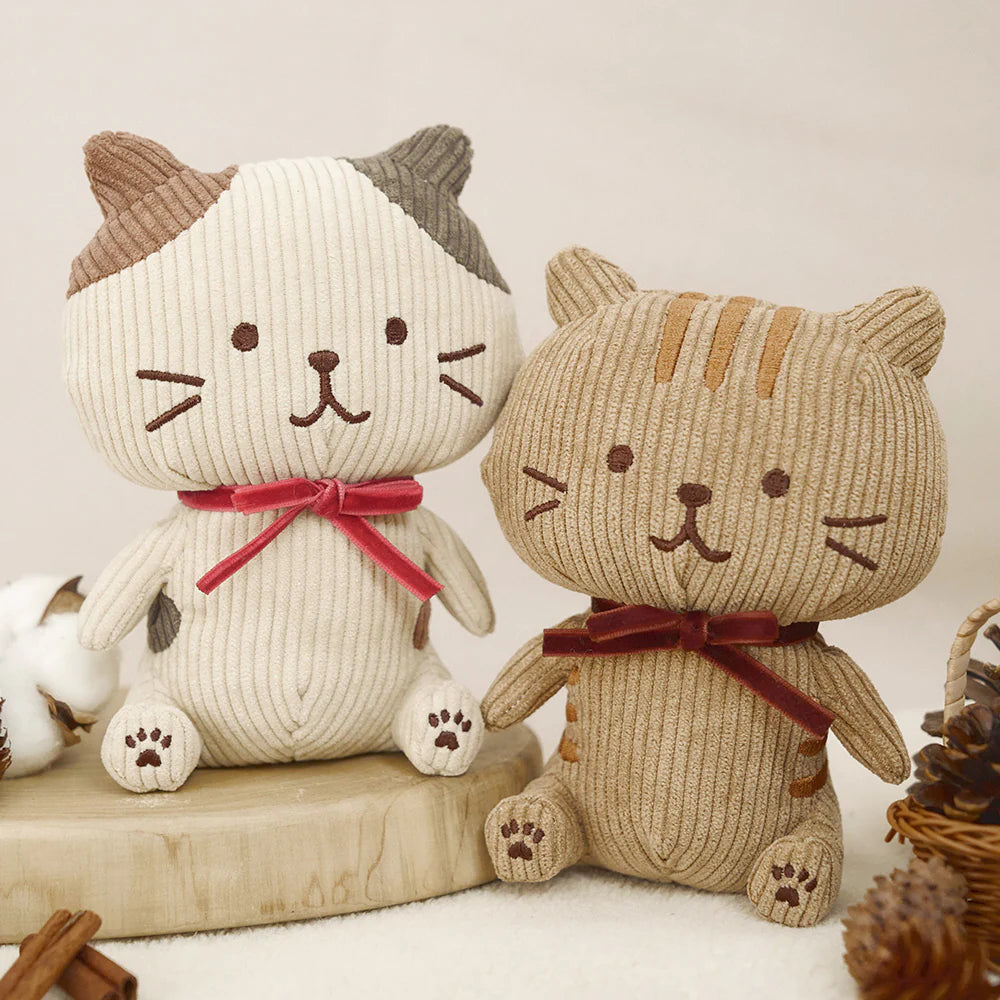 Hapins Corduroy Plush Calio Cat