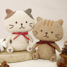 Load image into Gallery viewer, Hapins Corduroy Plush Ginger Cat
