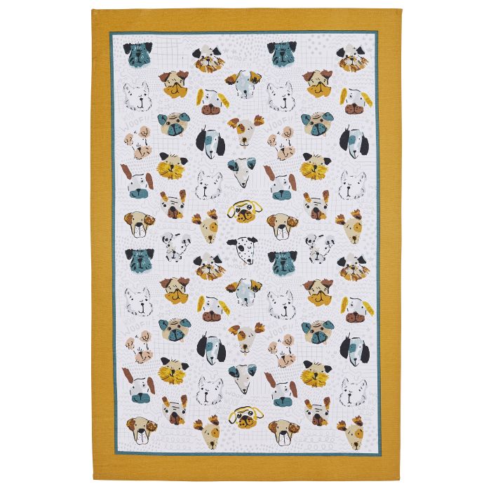 Ulster Weavers Mutley Crew Tea Towel White/Grey 74x48x0.2cm