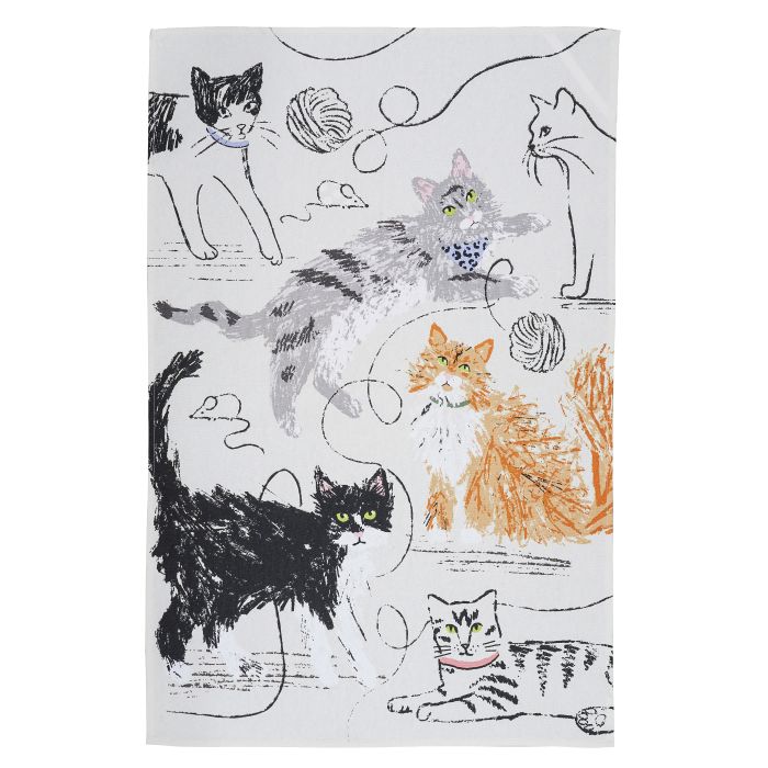 Ulster Weavers Feline Friends Tea Towel Multi-Coloured 74x48x0.2cm