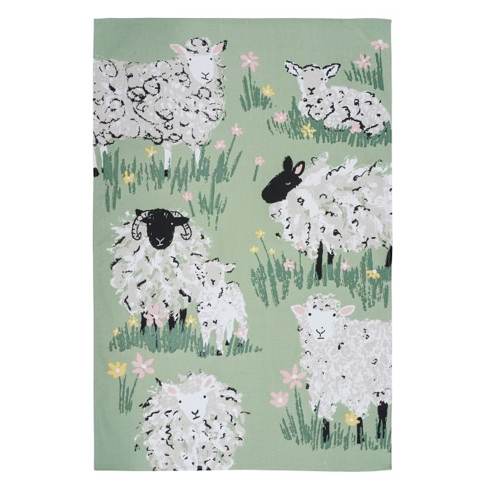 Ulster Weavers Woolly Sheep Tea Towel Multi-Coloured 74x48x0.2cm