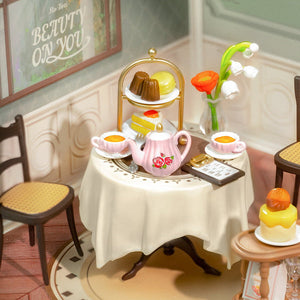 Robotime Rolife Sweet Sips Tea DIY Miniature House DW011