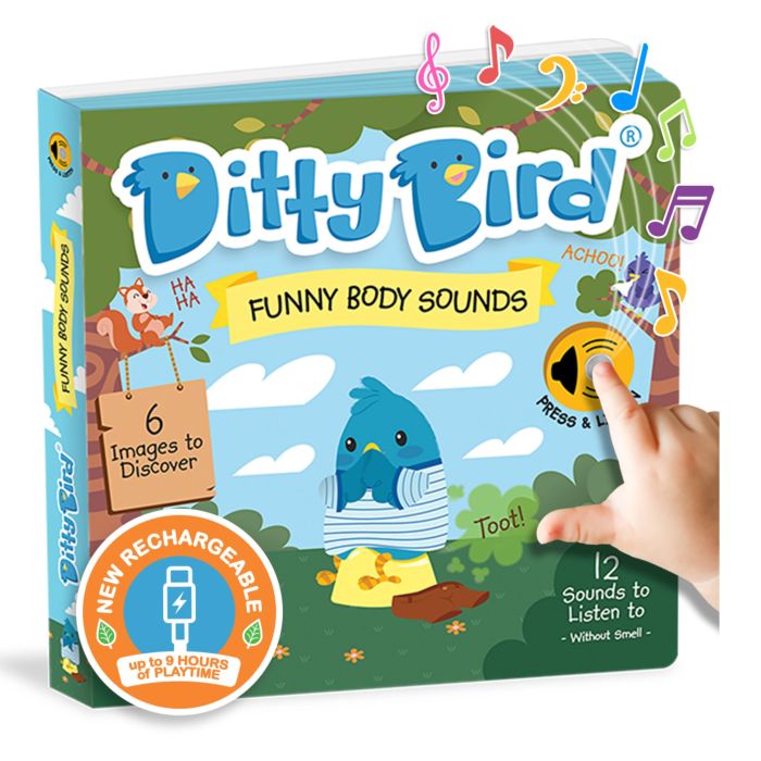 Ditty Bird Funny Body Sounds Multi-Coloured 16x2x16cm