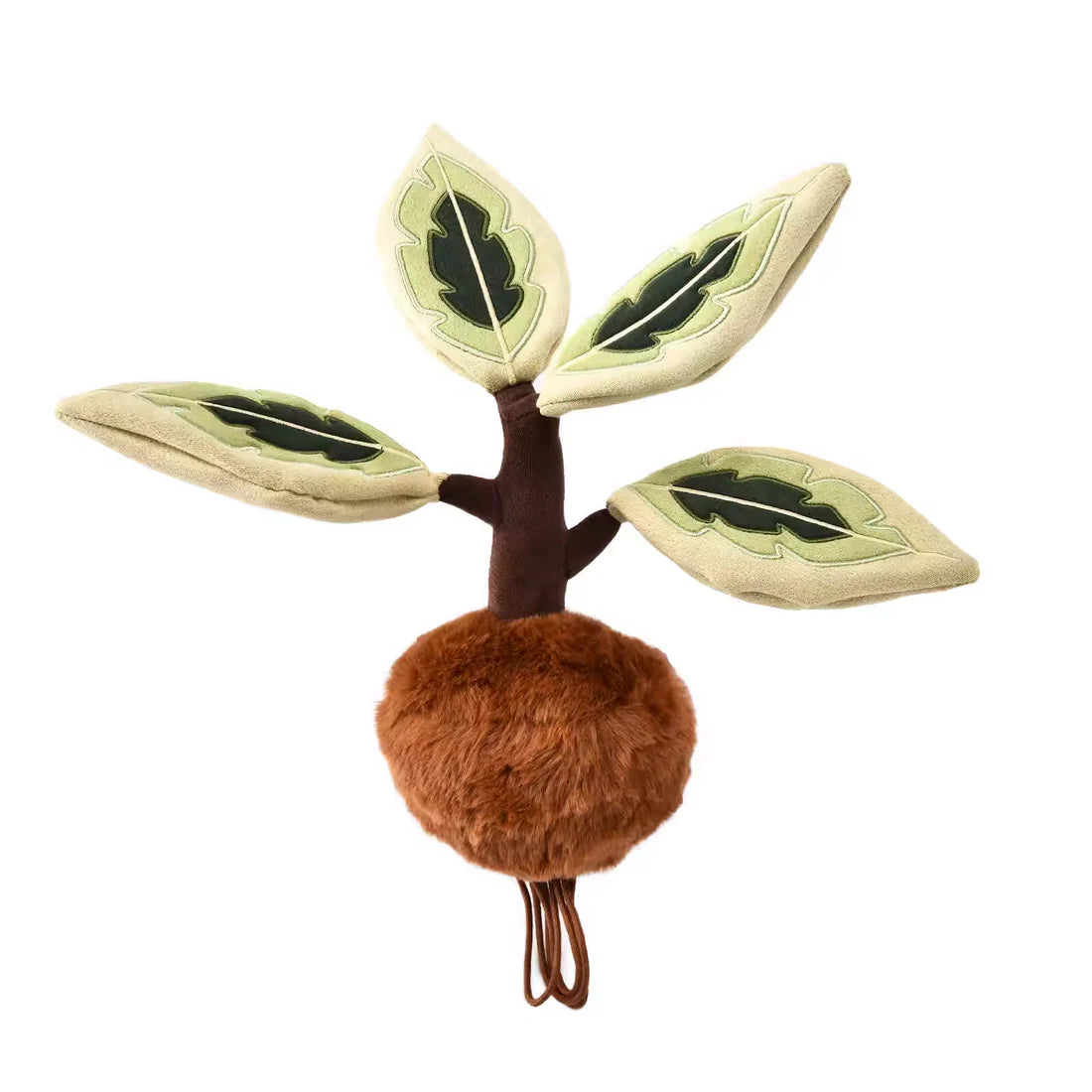 PlushWoods Rubber Plant Plant Plush With Pot 25cm