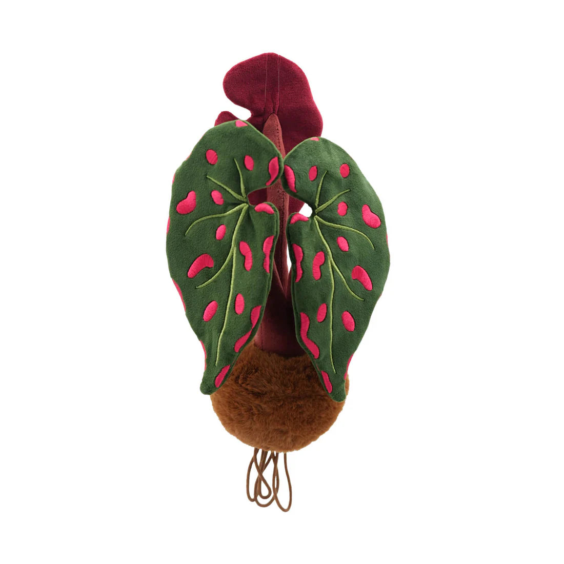 PlushWoods Begonia Negrosensis Plant Plush With Pot 22cm