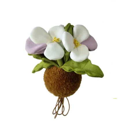 PlushWoods Viola Cornuta Plant Plush With Pot 18cm