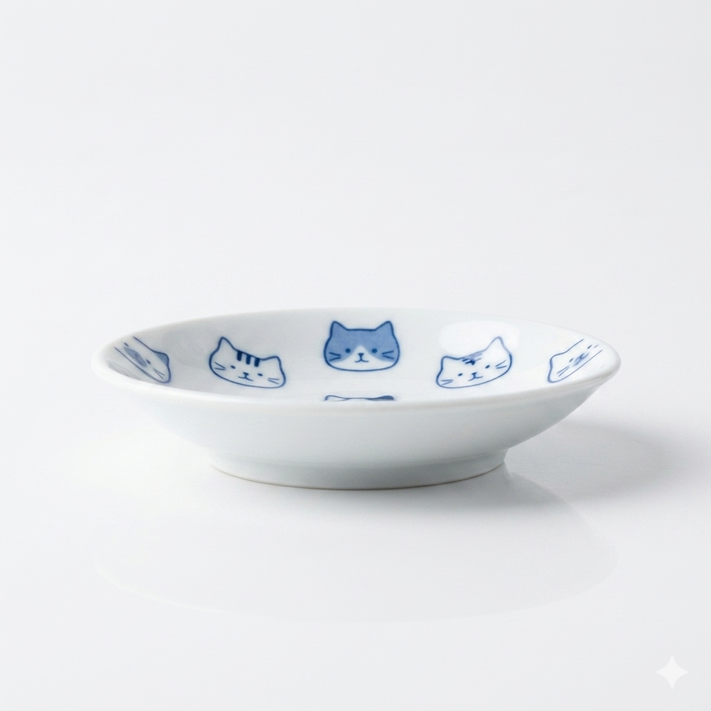 FFN Blue-dyed Sauce Dish - Fuku Family