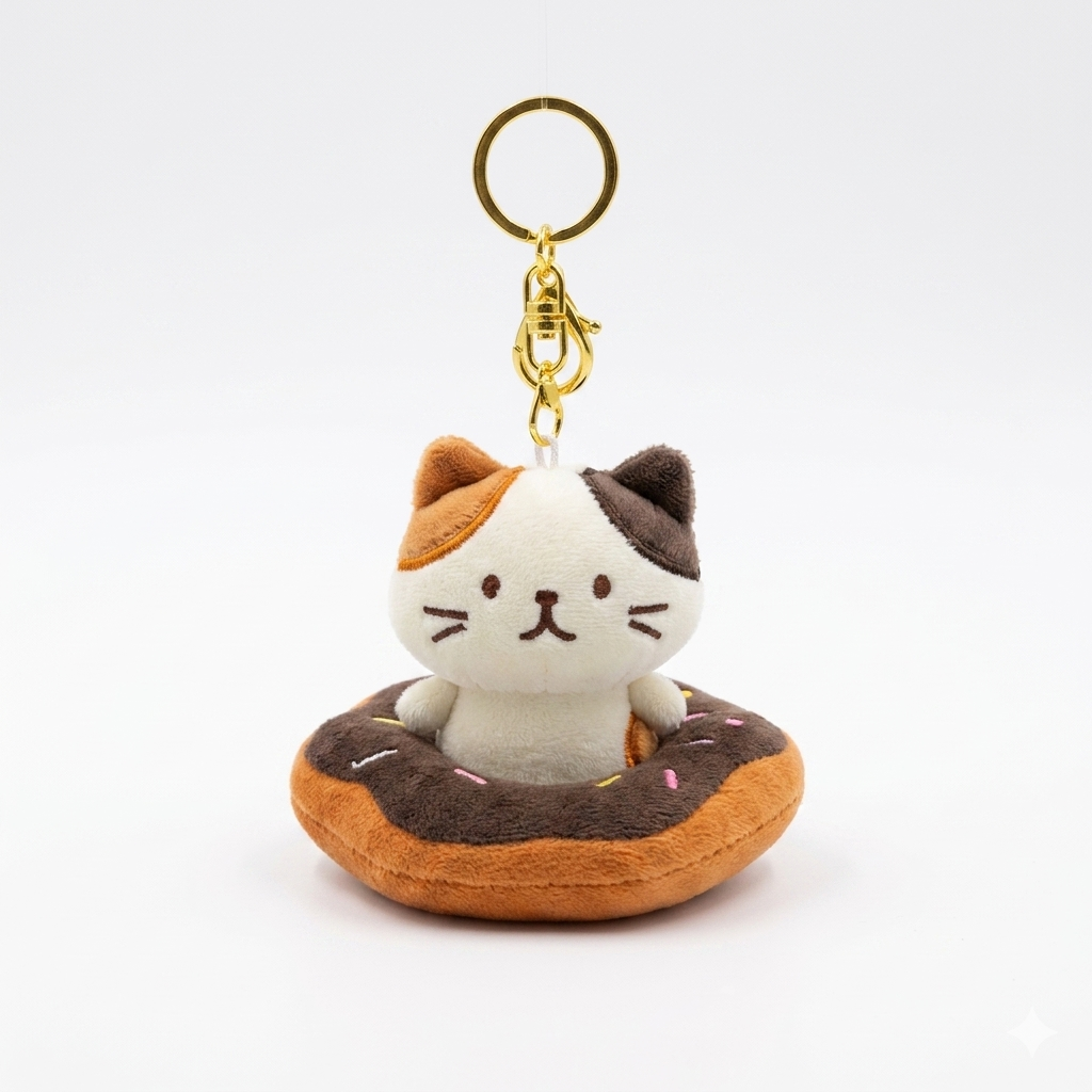 FFN Sweet Dessert Series Cupcake Pendants- Calico Cat