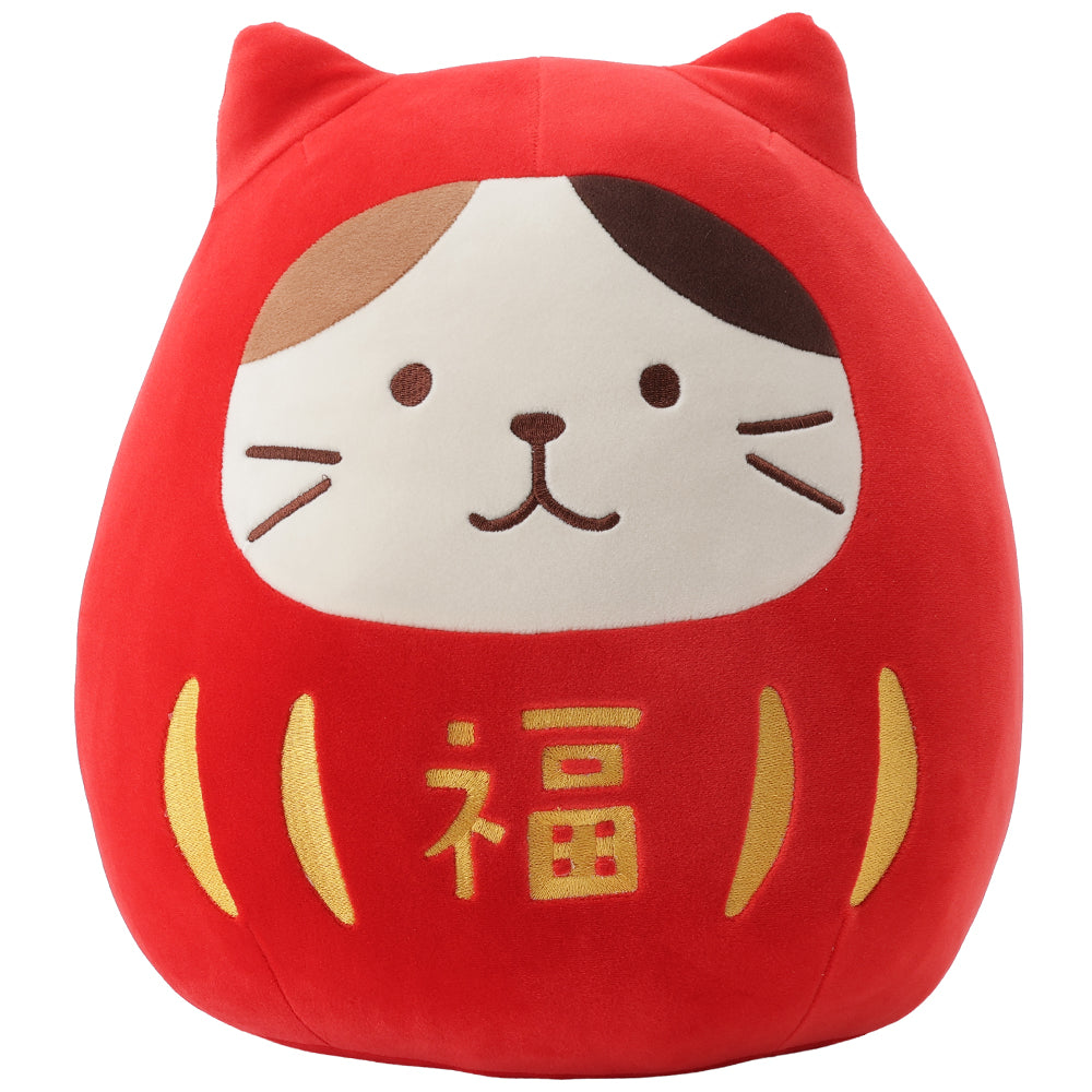 Hapins Fuku Fuku Nyanko Prosperity - Big Blessing Tumbler Doll Yogurt Cat