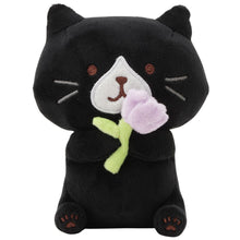 Load image into Gallery viewer, Hapins Flower Kitten Plush Tuxedo Cat
