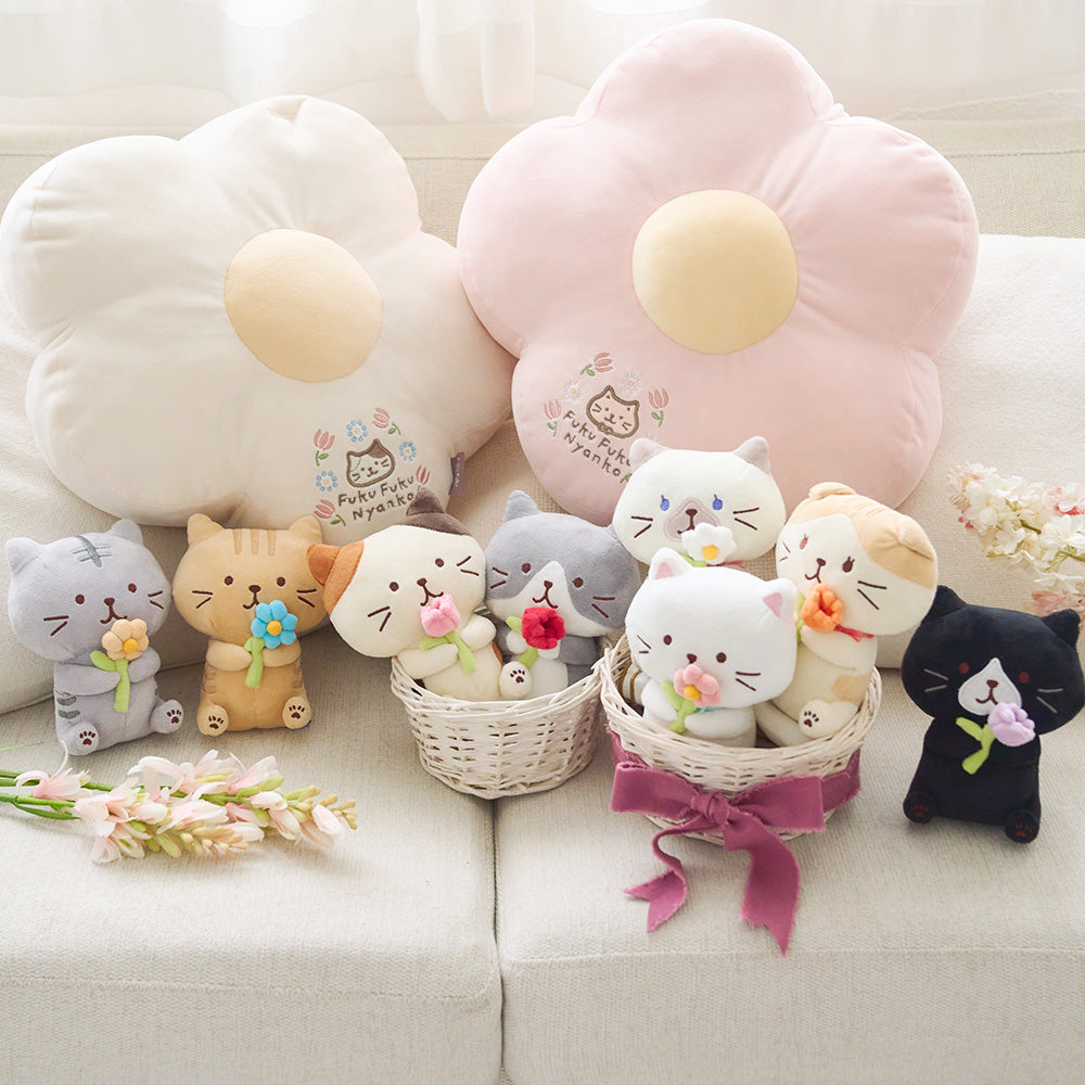 Hapins Flower Kitten Plush Chartreux Cat