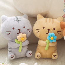 Load image into Gallery viewer, Hapins Flower Kitten Plush Ginger Cat

