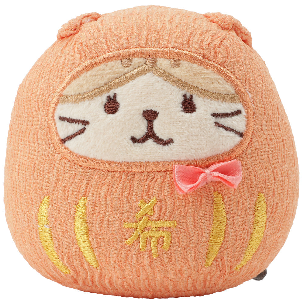 Hapins Fuku Fuku Nyanko (Orange) - Blessing Tumbler Doll Tuna Cat